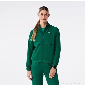 Figs hunter green Sydney jacket